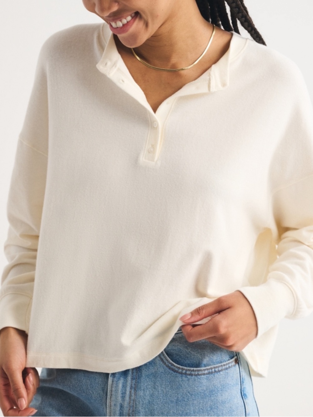 Abercrombie & Fitch - Cloud Soft Lounge Collection Henley - Picture 3 of 9